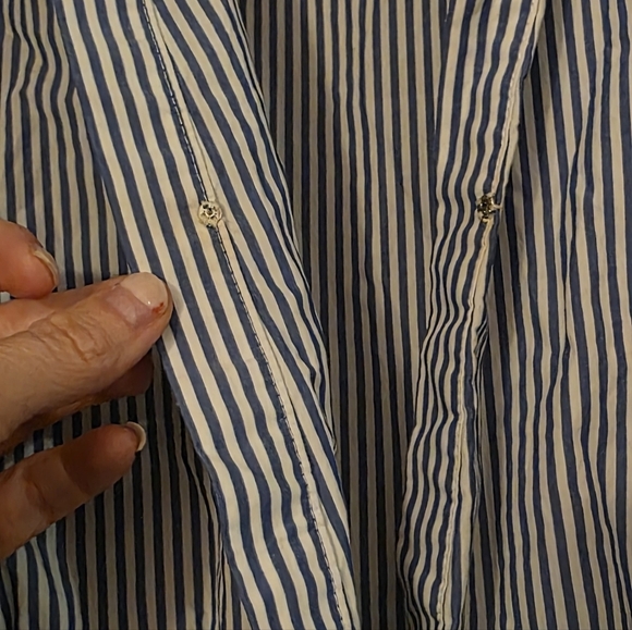 J. Crew Wide Leg Jumpsuit in Shirting Stripe - Picture 9 of 11